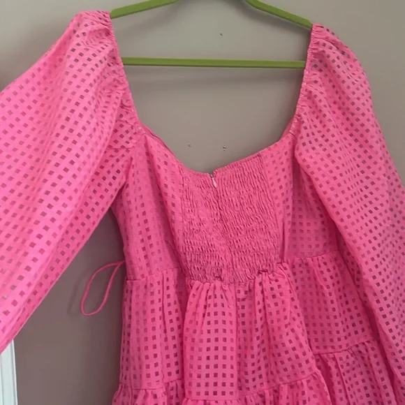 NWT Petal & Pup AUGUSTA LONG SLEEVE MINI DRESS - MAGENTA Size XL - Picture 7 of 16